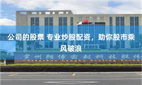 公司的股票 专业炒股配资，助你股市乘风破浪